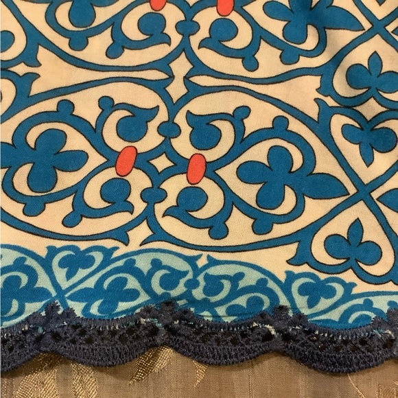 Johnny Was Blue Bondi Long Sleeve Top With Lace Trim, Size 2X. - Picture 11 of 15